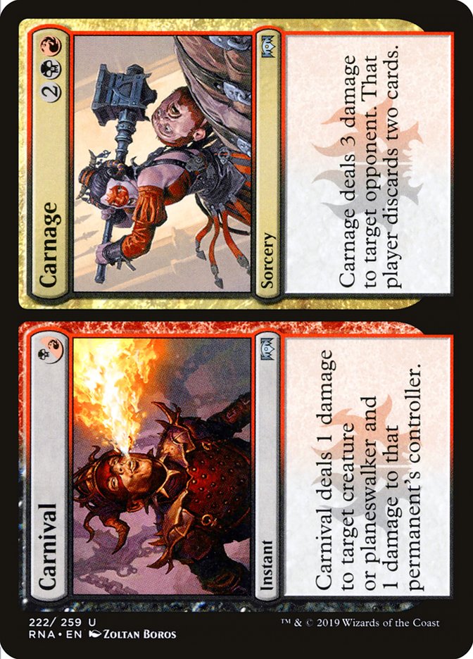 Carnival // Carnage [Ravnica Allegiance] Magic: The Gathering