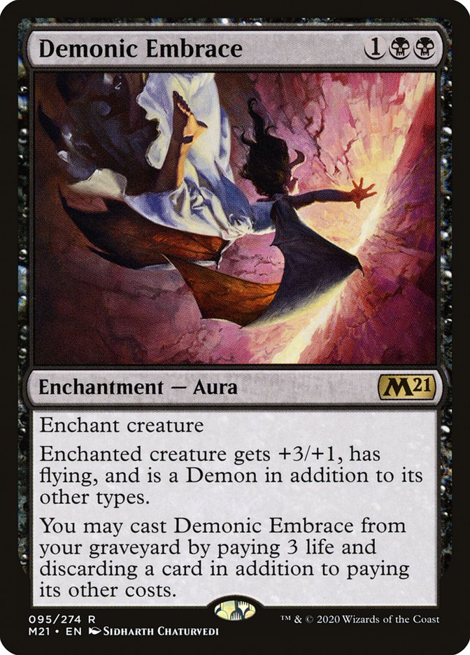 Demonic Embrace [Core Set 2021] Magic: The Gathering