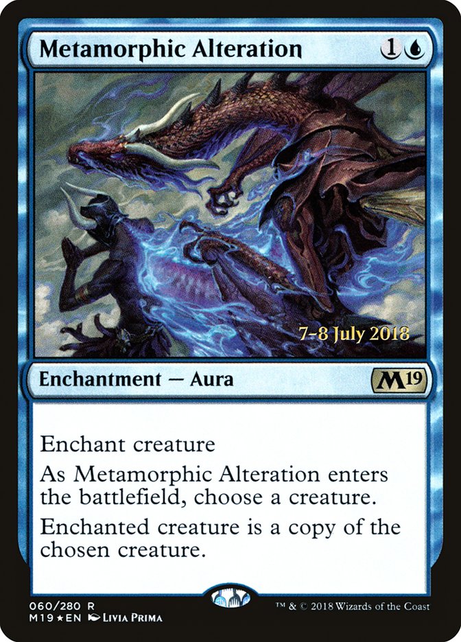 Metamorphic Alteration [Core Set 2019 Prerelease Promos] Magic: The Gathering
