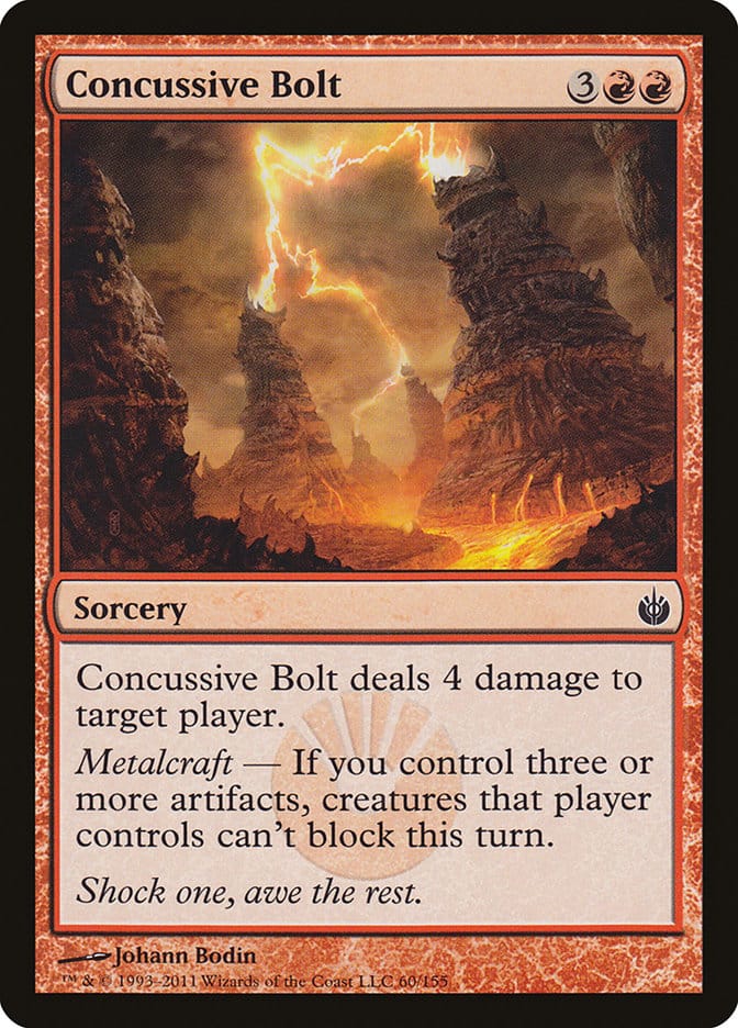 Concussive Bolt [Mirrodin Besieged] Magic: The Gathering