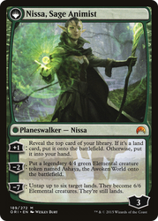 Nissa, Vastwood Seer // Nissa, Sage Animist [Secret Lair: From Cute to Brute] Magic: The Gathering