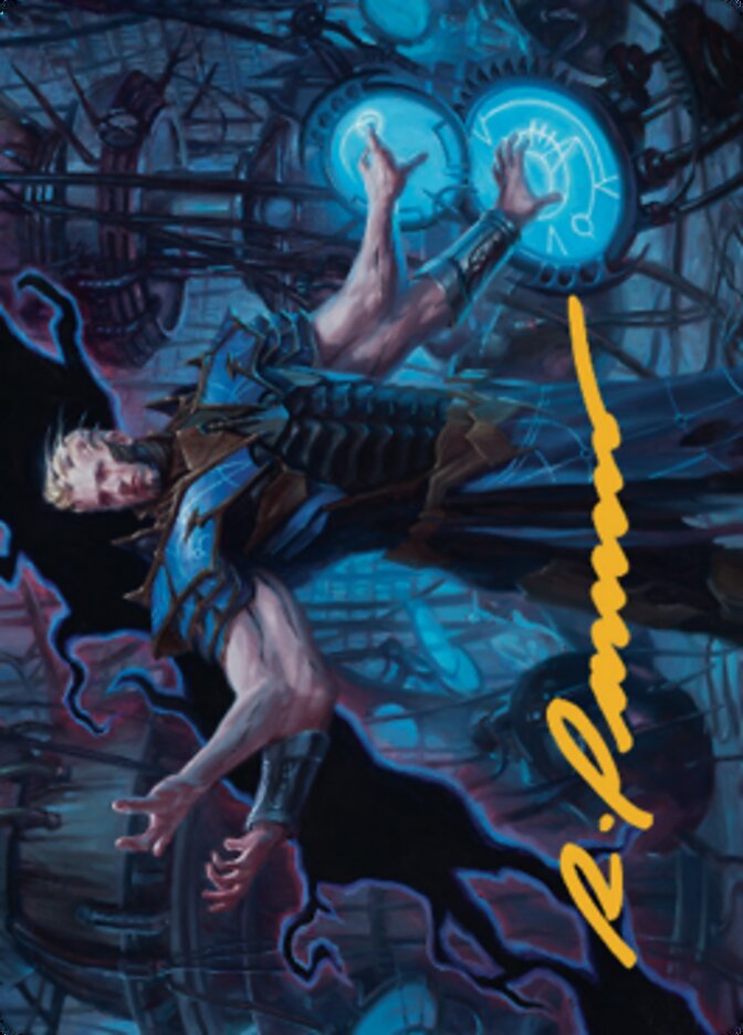Ertai Resurrected Art Card 1 (Gold-Stamped Signature) [Dominaria United Art Series] Magic: The Gathering