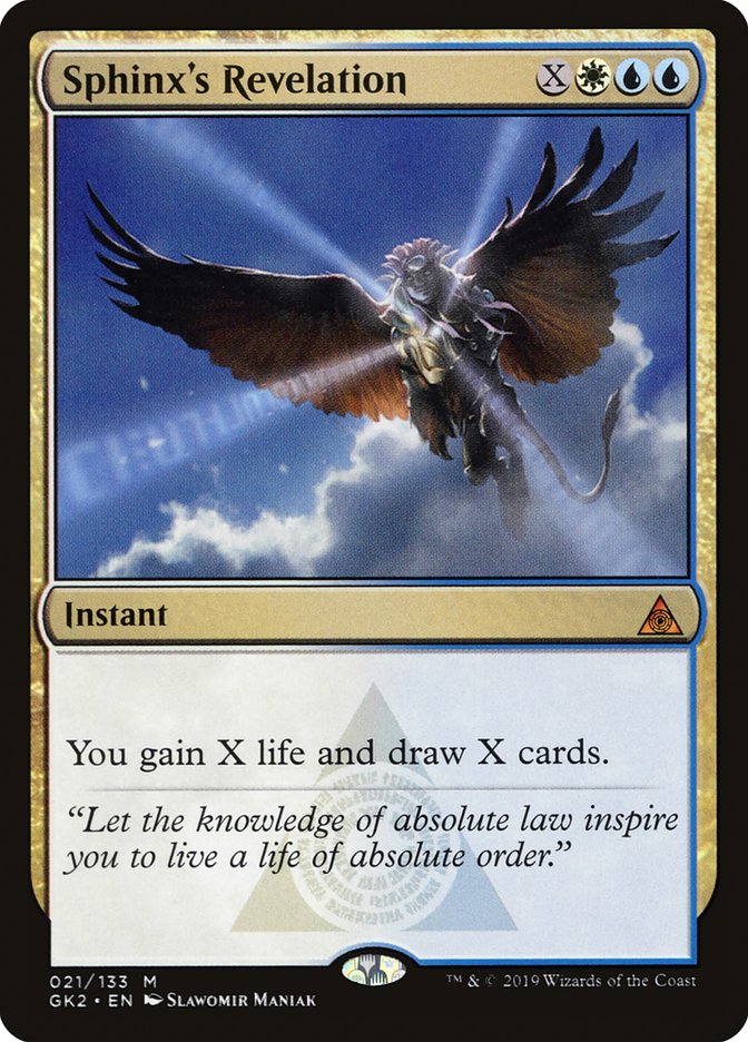 Sphinx's Revelation [Ravnica Allegiance Guild Kit] Magic: The Gathering