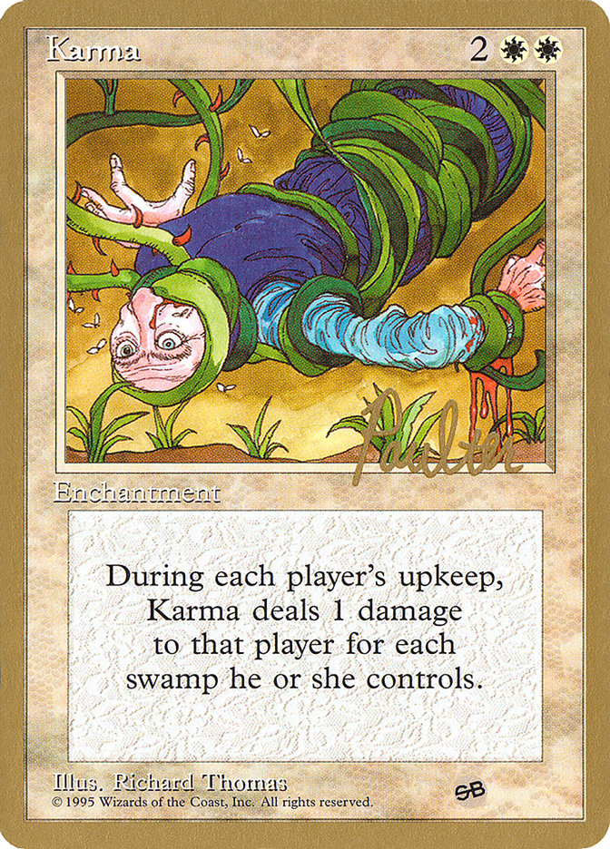 Karma (Preston Poulter) (SB) [Pro Tour Collector Set] Magic: The Gathering