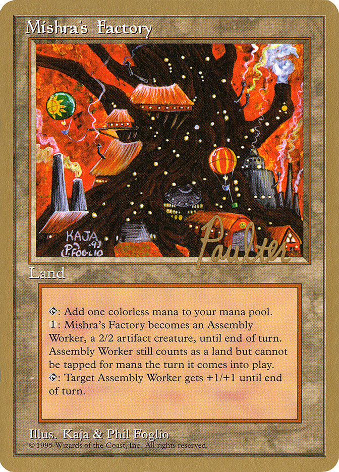 Mishra's Factory (Preston Poulter) [Pro Tour Collector Set] Magic: The Gathering
