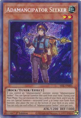 Adamancipator Seeker [SESL-EN001] Secret Rare - Yugioh Cards For Your TCG Needs!