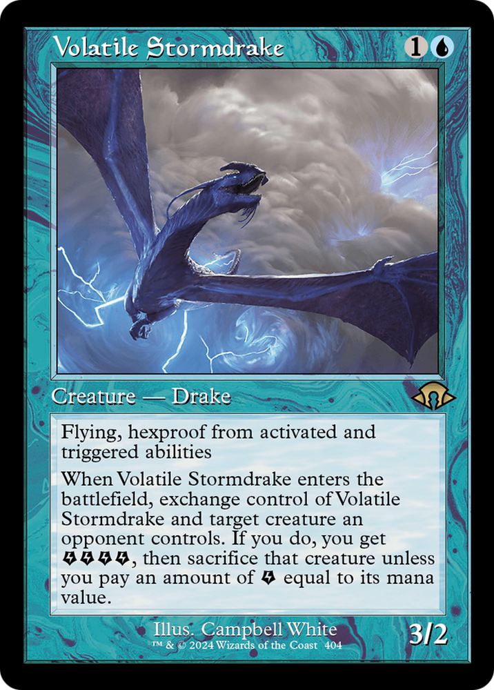 Volatile Stormdrake (Retro) [Modern Horizons 3] Magic: The Gathering