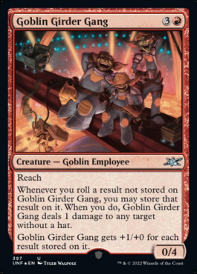 Goblin Girder Gang (Galaxy Foil) [Unfinity] Magic: The Gathering