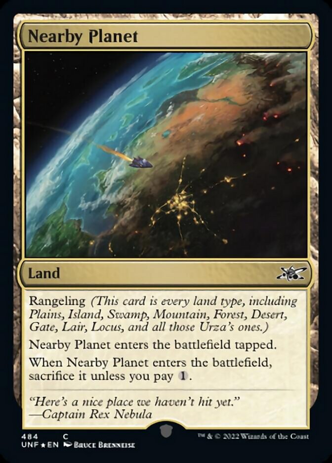 Nearby Planet (Galaxy Foil) [Unfinity] Magic: The Gathering
