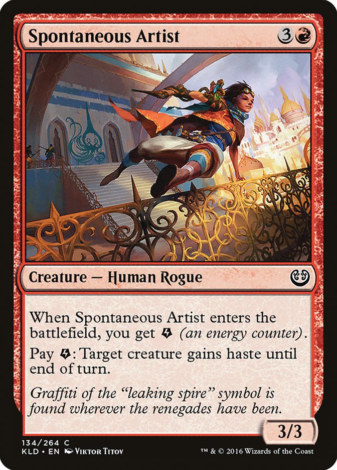 Spontaneous Artist [Kaladesh] Magic: The Gathering