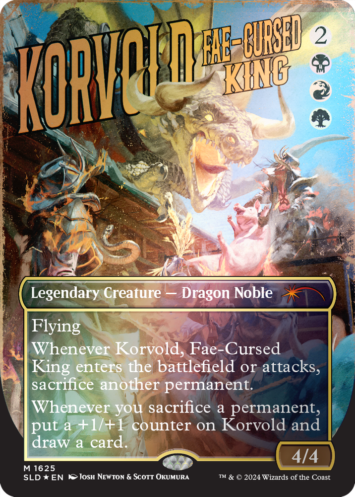 Korvold, Fae-Cursed King (Rainbow Foil) [Secret Lair Drop Series] Magic: The Gathering