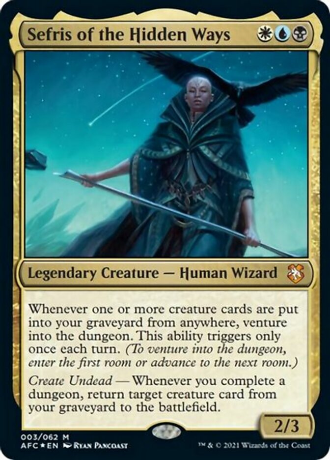 Sefris of the Hidden Ways (Display Commander) [Dungeons & Dragons: Adventures in the Forgotten Realms Commander] Magic: The Gathering