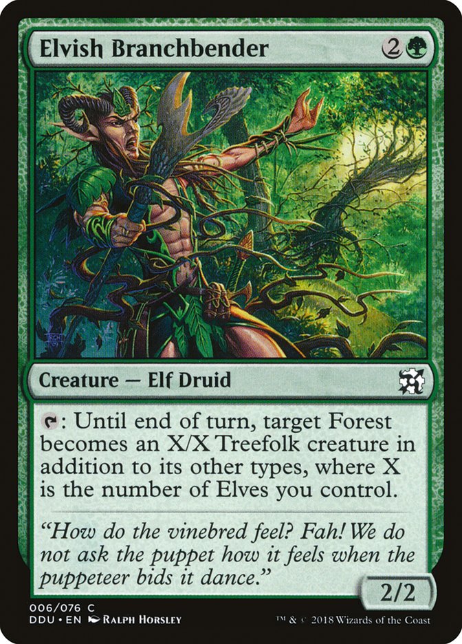 Elvish Branchbender [Duel Decks: Elves vs. Inventors] Magic: The Gathering