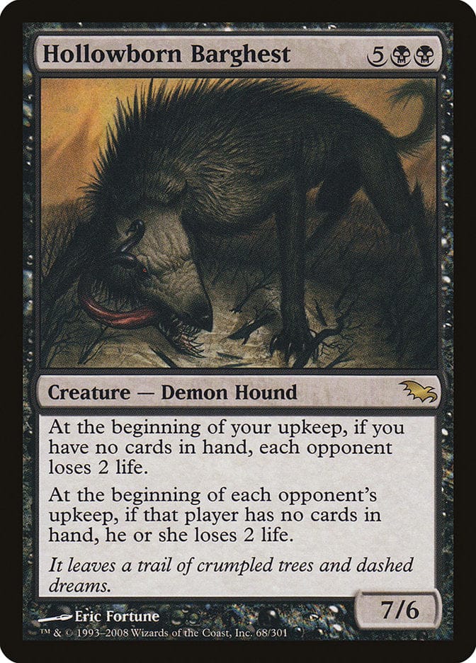 Hollowborn Barghest [Shadowmoor] Magic: The Gathering