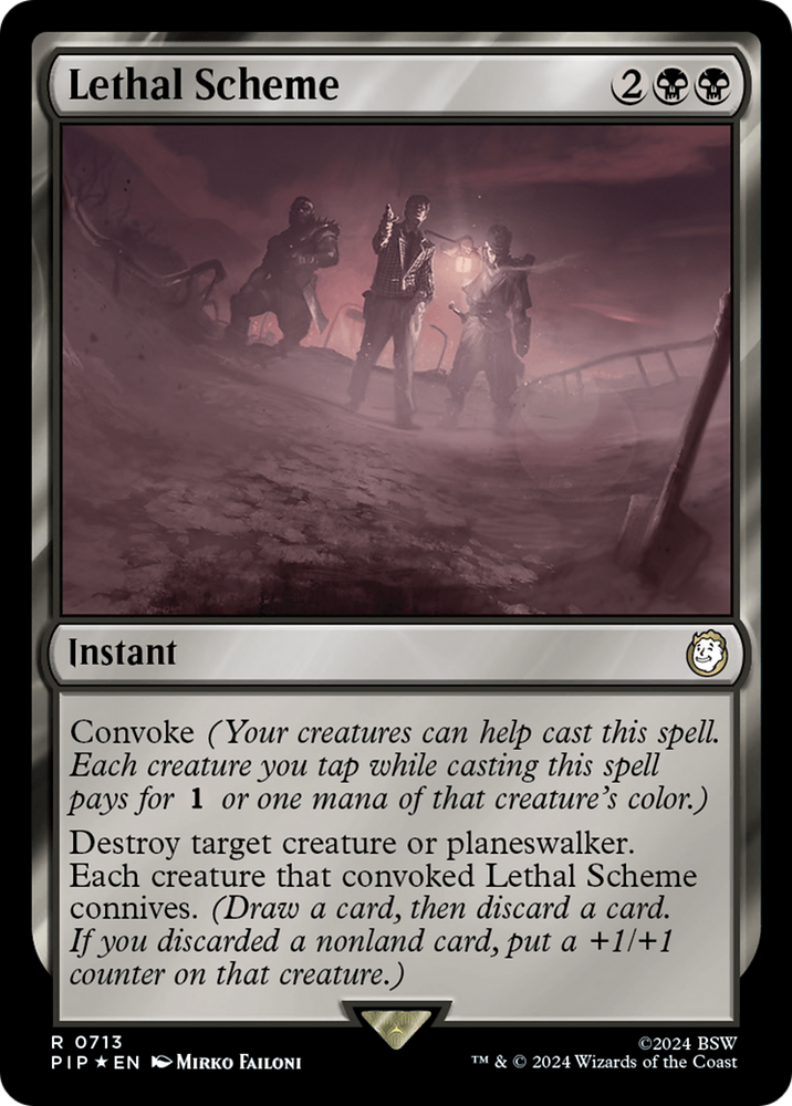 Lethal Scheme (Surge Foil) [Fallout] Magic: The Gathering