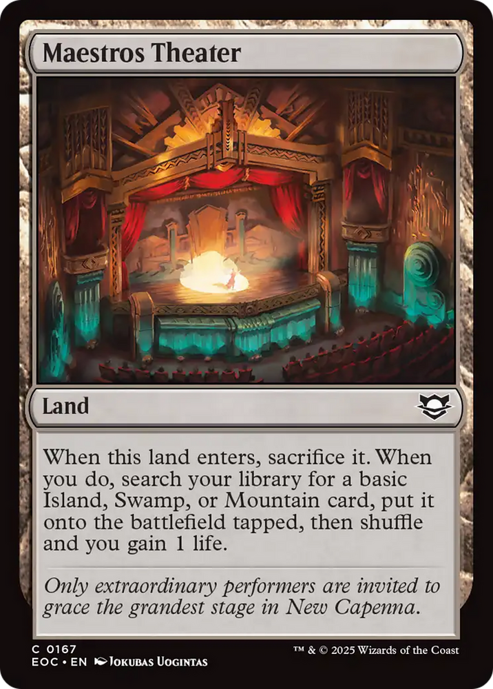 Maestros Theater [Edge of Eternities Commander] Magic: The Gathering