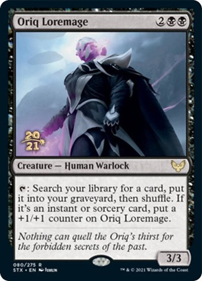 Oriq Loremage [Strixhaven: School of Mages Prerelease Promos] Magic: The Gathering