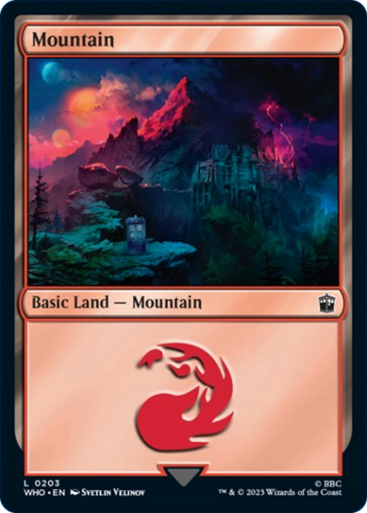 Mountain (203) [Doctor Who] Magic: The Gathering