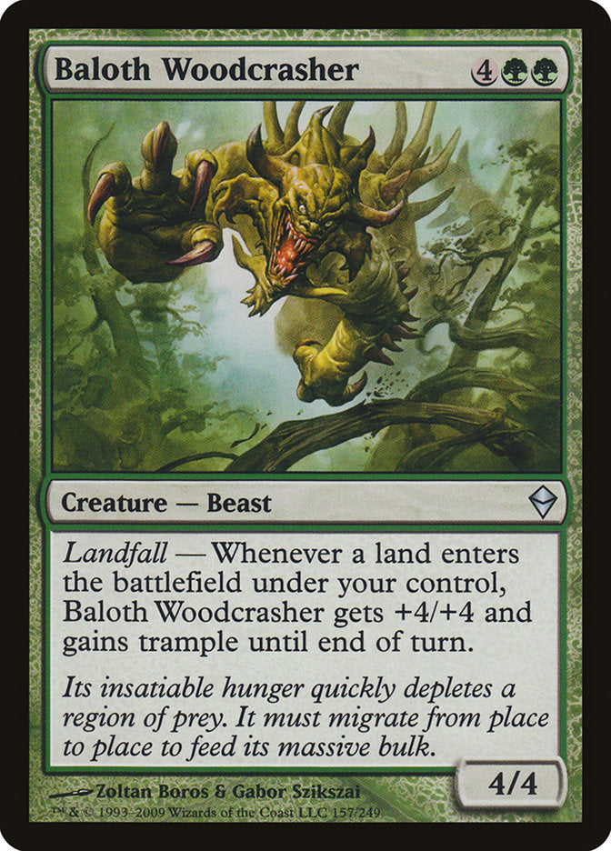 Baloth Woodcrasher [Zendikar] Magic: The Gathering