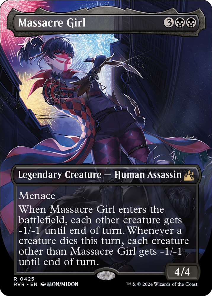 Massacre Girl (Anime Borderless) [Ravnica Remastered] Magic: The Gathering