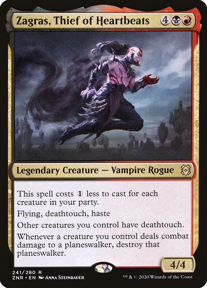 Zagras, Thief of Heartbeats [Zendikar Rising] Magic: The Gathering