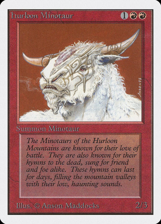 Hurloon Minotaur [Unlimited Edition] Magic: The Gathering