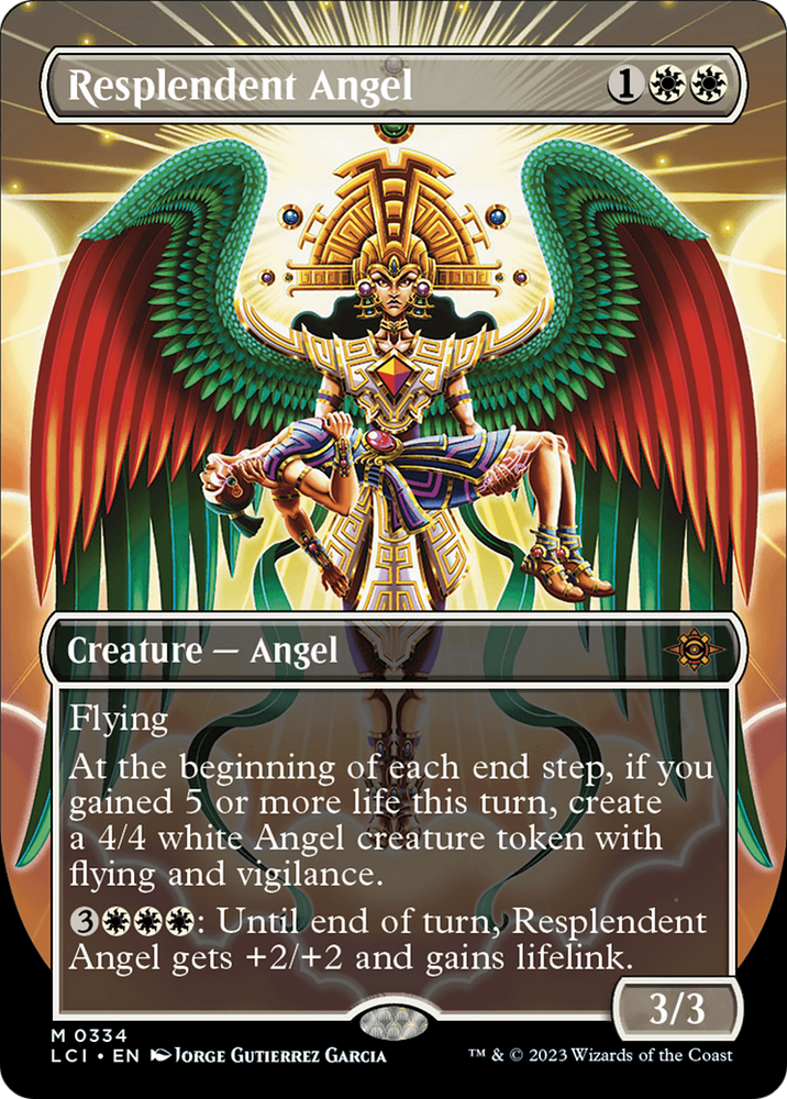 Resplendent Angel (Borderless) [The Lost Caverns of Ixalan] Magic: The Gathering