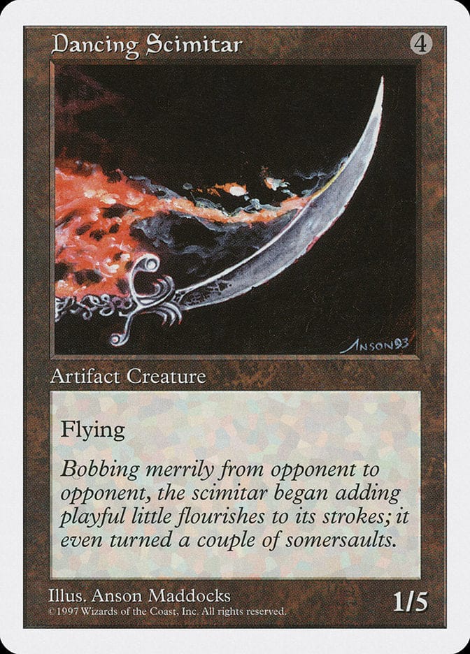 Dancing Scimitar [Fifth Edition] Magic: The Gathering
