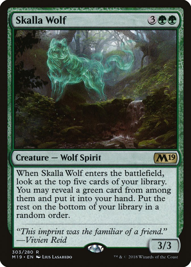 Skalla Wolf [Core Set 2019] Magic: The Gathering