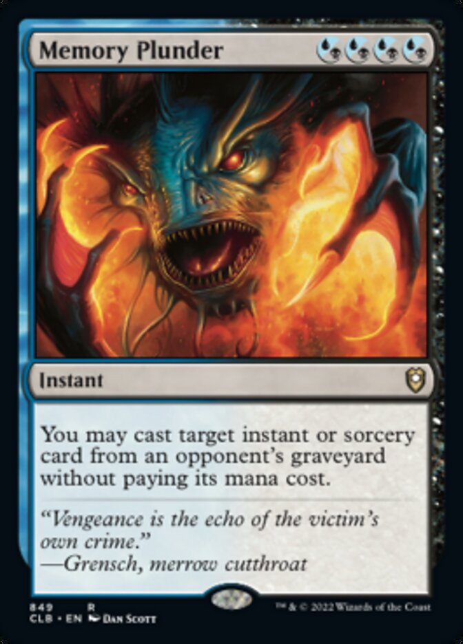 Memory Plunder [Commander Legends: Battle for Baldur's Gate] Magic: The Gathering