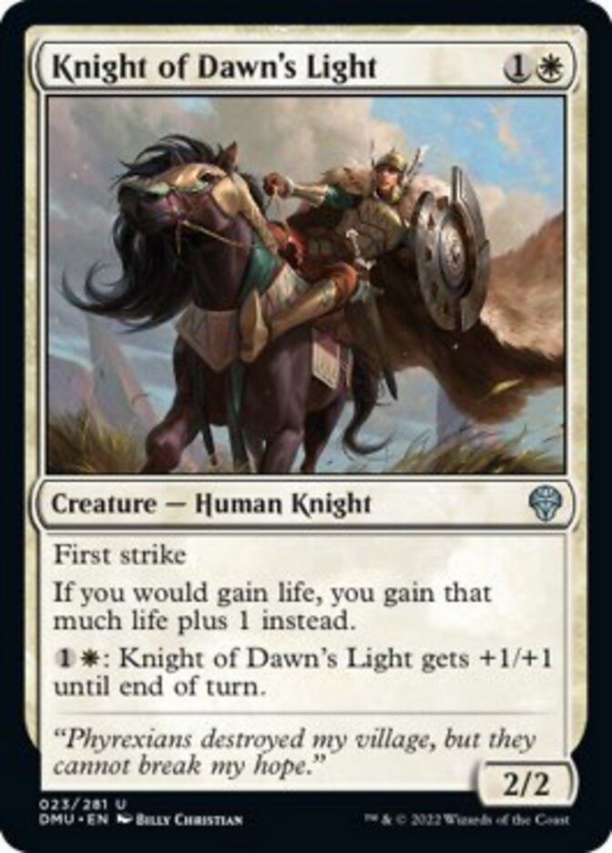 Knight of Dawn's Light [Dominaria United] Magic: The Gathering