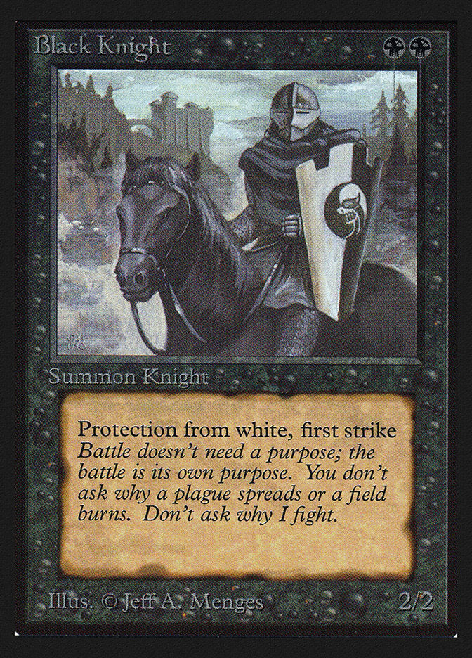 Black Knight [International Collectors' Edition] Magic: The Gathering