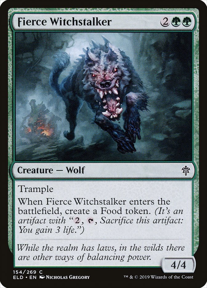 Fierce Witchstalker [Throne of Eldraine] Magic: The Gathering