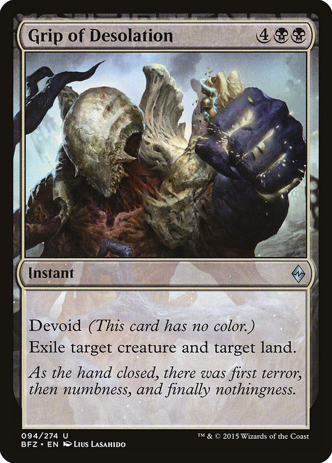 Grip of Desolation [Battle for Zendikar] Magic: The Gathering