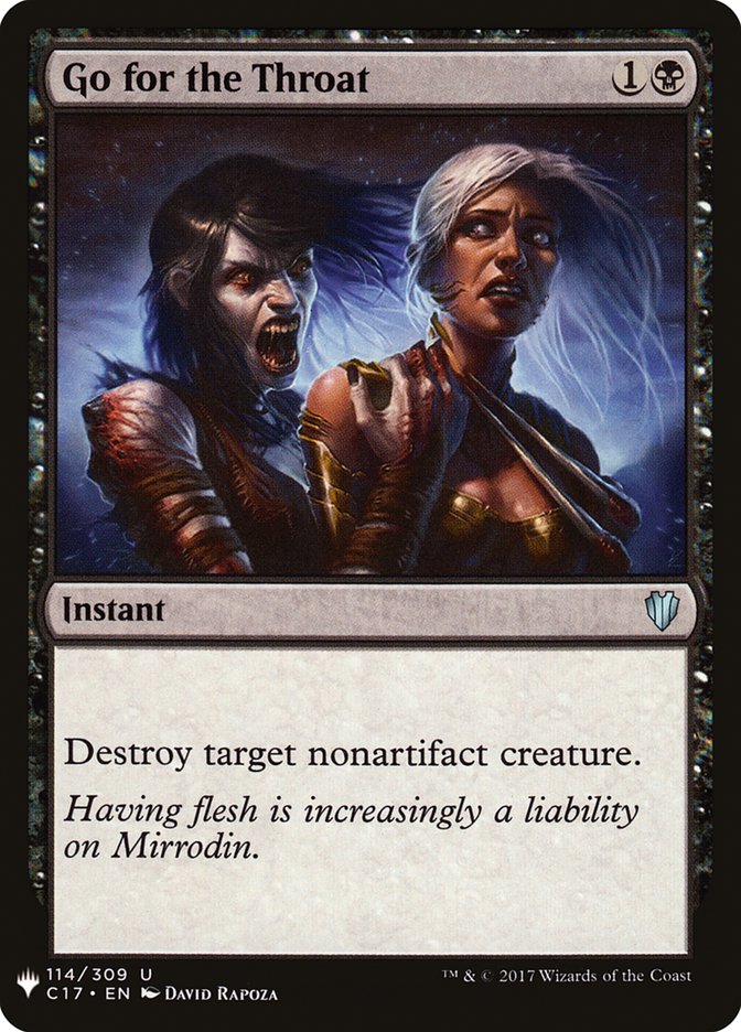 Go for the Throat [Mystery Booster] Magic: The Gathering