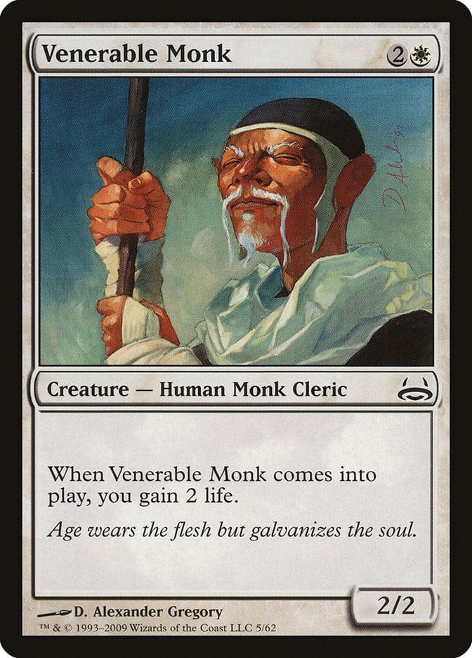 Venerable Monk [Duel Decks: Divine vs. Demonic] Magic: The Gathering