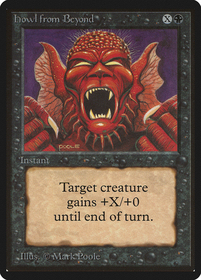 Howl from Beyond [Beta Edition] Magic: The Gathering