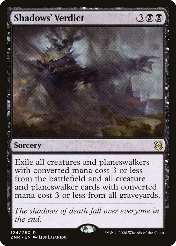 Shadows' Verdict [Zendikar Rising] Magic: The Gathering