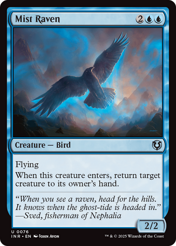 Mist Raven [Innistrad Remastered] Magic: The Gathering