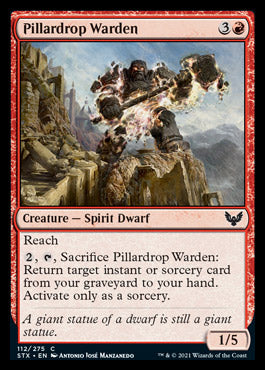 Pillardrop Warden [Strixhaven: School of Mages] Magic: The Gathering