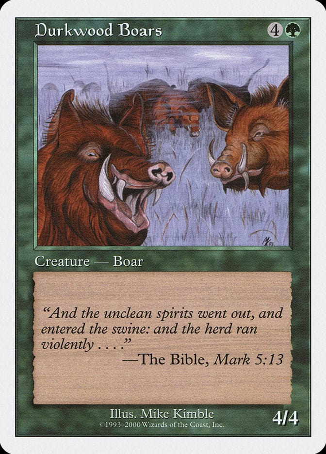 Durkwood Boars [Starter 2000] Magic: The Gathering