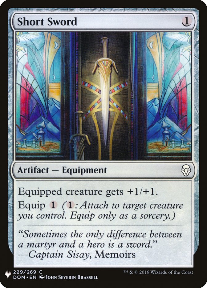 Short Sword [Mystery Booster] Magic: The Gathering