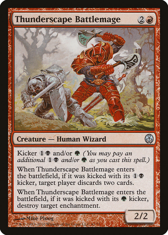 Thunderscape Battlemage [Duel Decks: Phyrexia vs. the Coalition] Magic: The Gathering