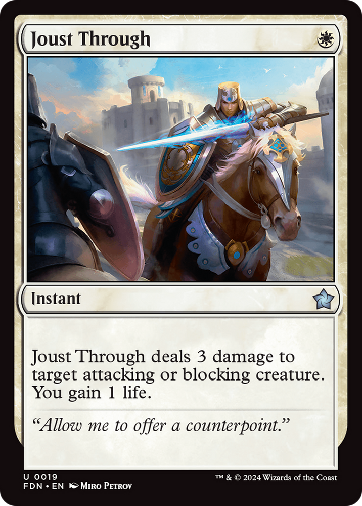 Joust Through [Foundations] Magic: The Gathering