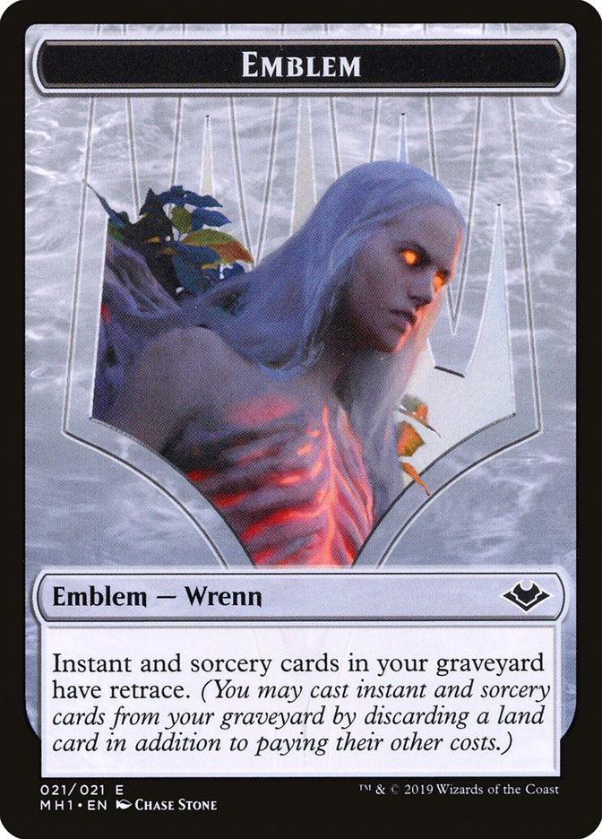 Illusion (005) // Wrenn and Six Emblem (021) Double-Sided Token [Modern Horizons Tokens] Magic: The Gathering