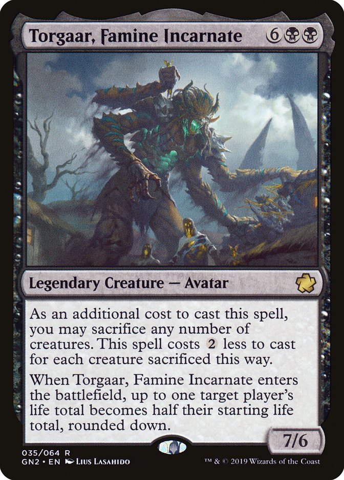 Torgaar, Famine Incarnate [Game Night 2019] Magic: The Gathering
