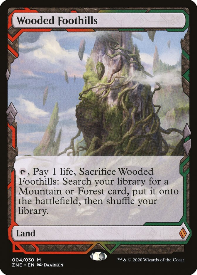 Wooded Foothills (Expeditions) [Zendikar Rising Expeditions] Magic: The Gathering