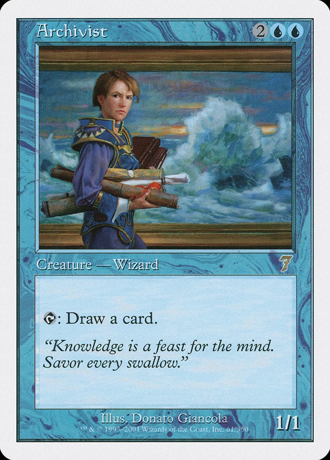 Archivist [Seventh Edition] Magic: The Gathering