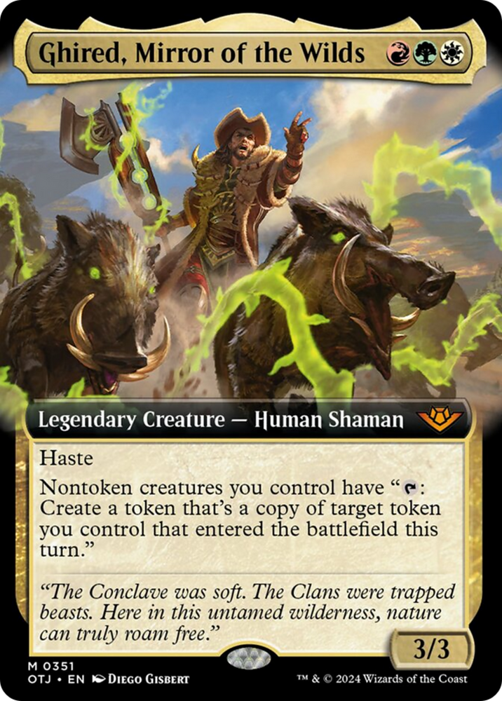 Ghired, Mirror of the Wilds (Extended Art) [Outlaws of Thunder Junction] Magic: The Gathering