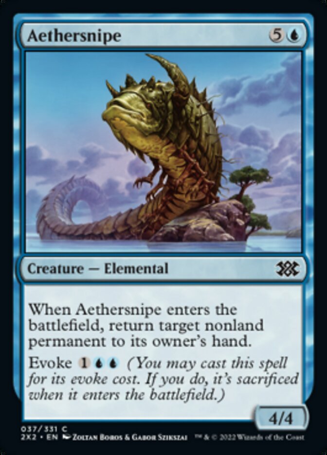 Aethersnipe [Double Masters 2022] Magic: The Gathering
